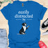 Easily distracted by bulldogs - V10 - Cute Sitting Paw T-Shirt